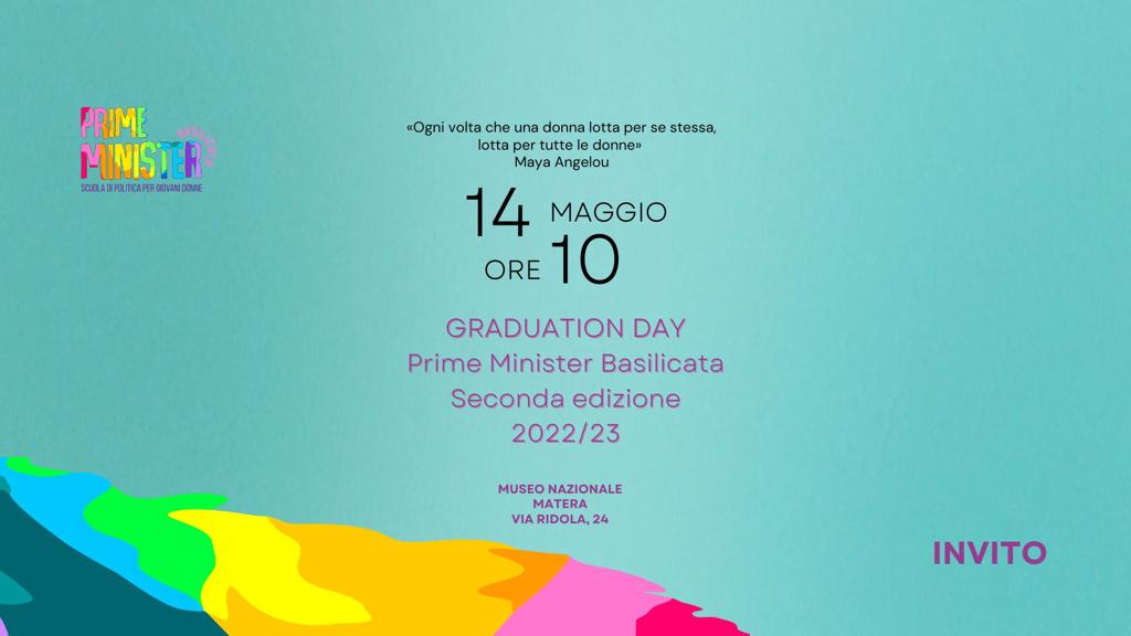 Prime Minister Basilicata - graduation day 2023